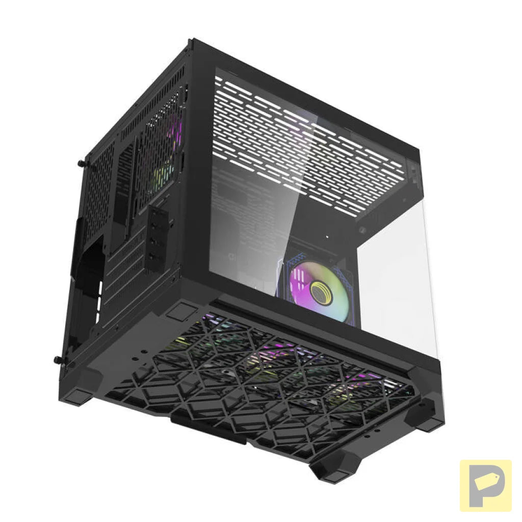 Darflash FT418 computer case + 6 aRGB fans (black)