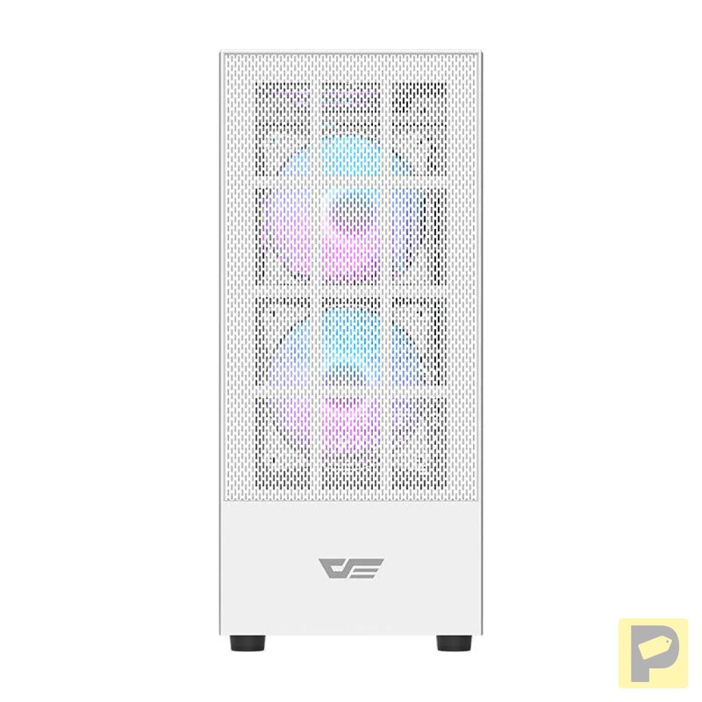 Darkflash A290 computer case (white) + 3 RGB fans