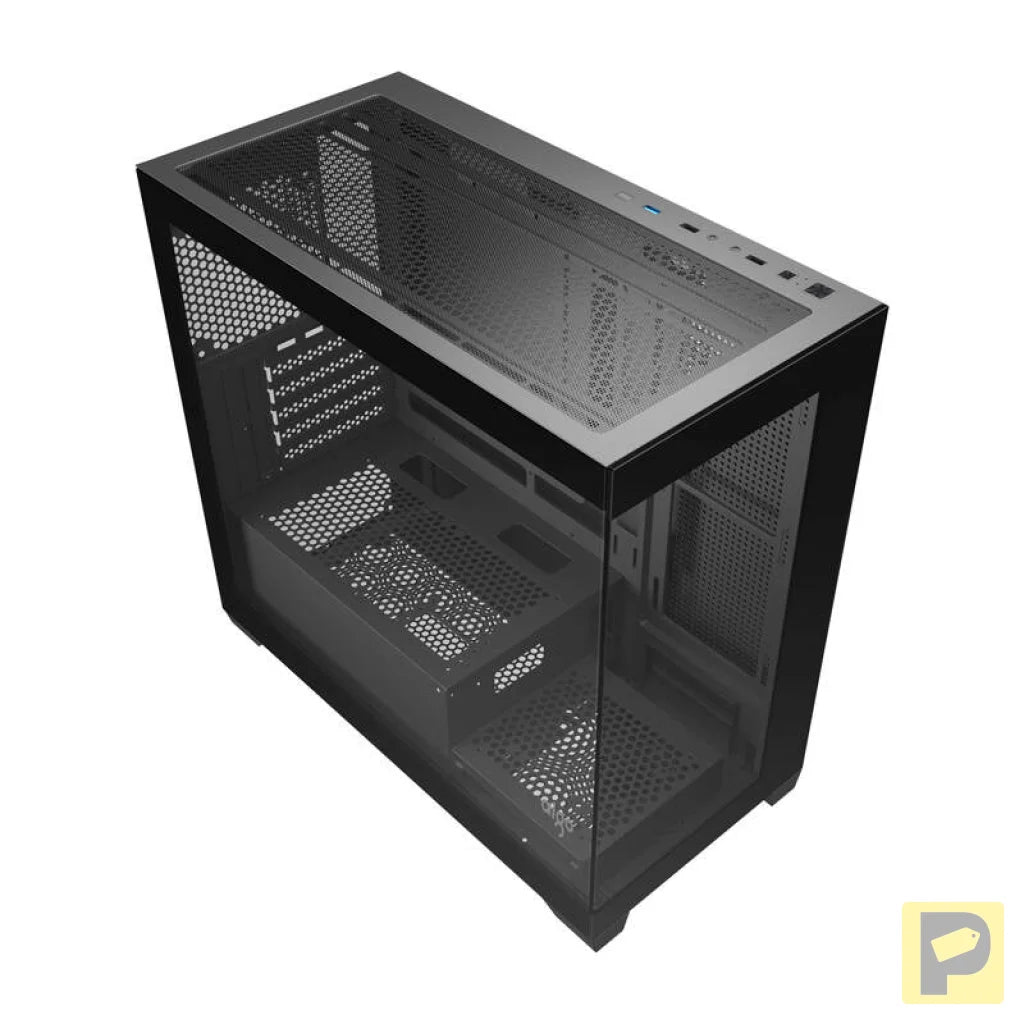 Darkflash C218M computer case + 6 ARGB fans (black)