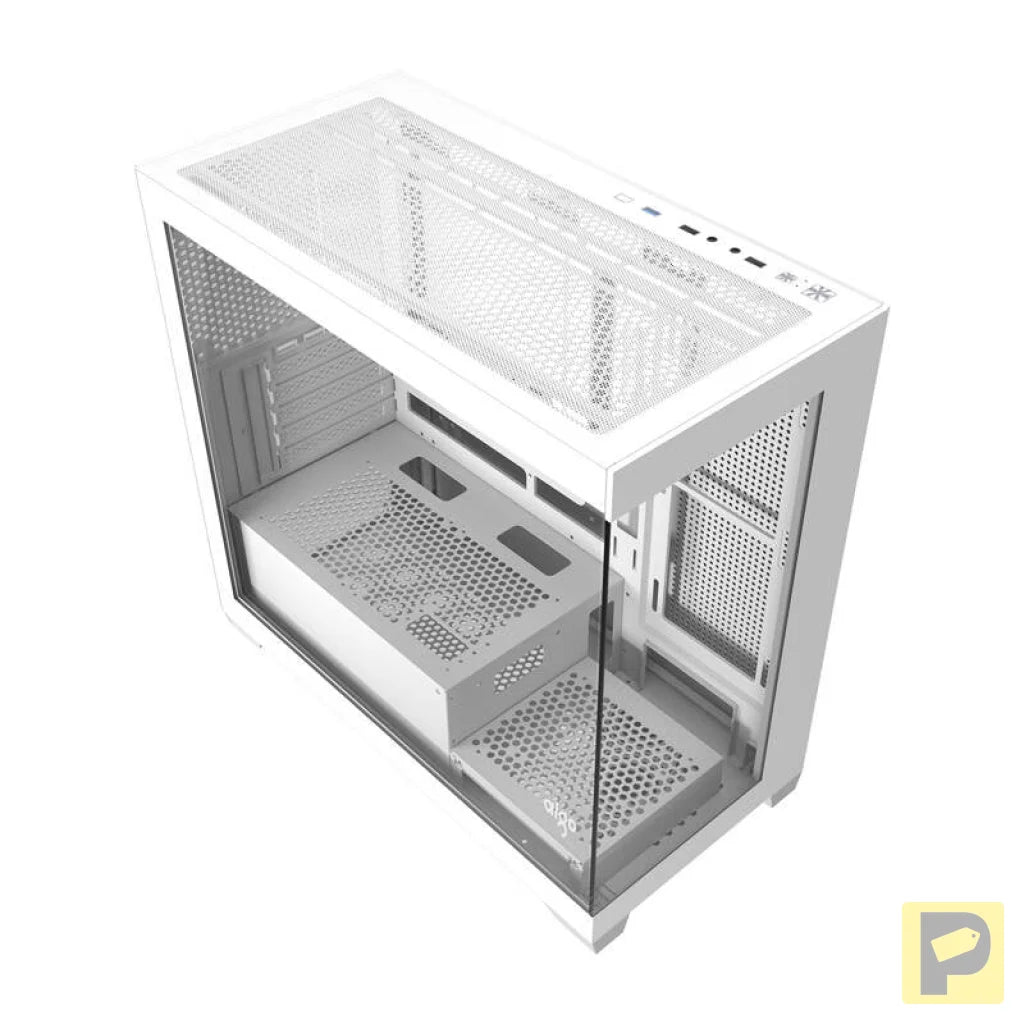 Darkflash C218M computer case + 6 ARGB fans (white)