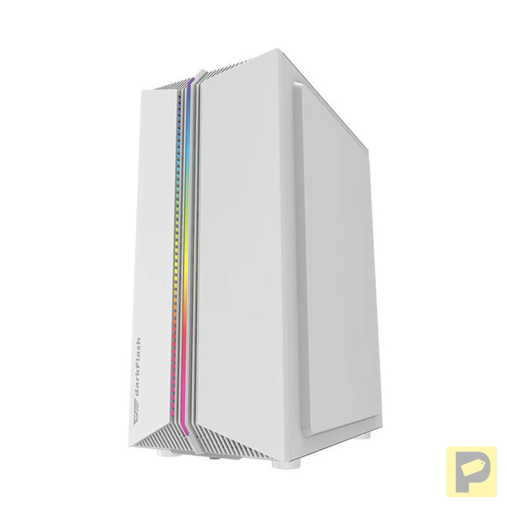 Darkflash DK151 LED computer case (white) + 3 RGB fans