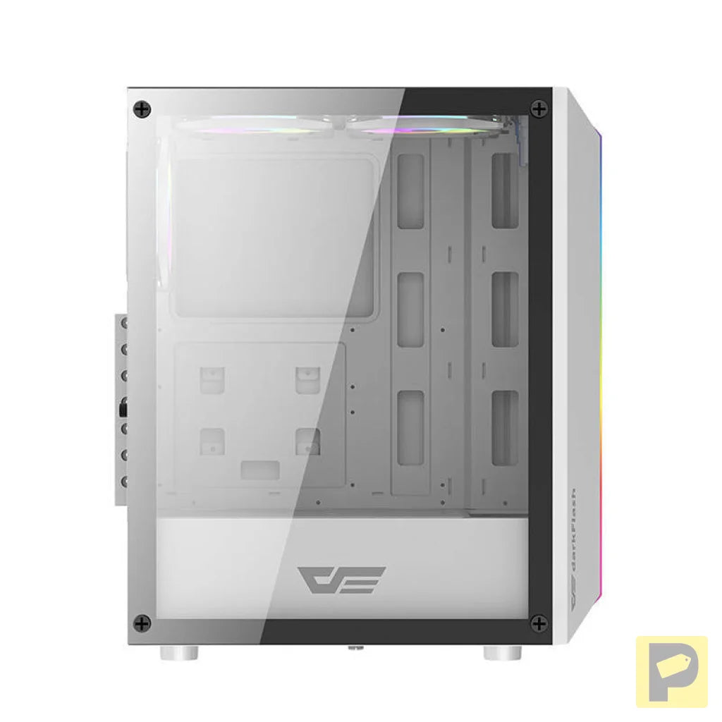 Darkflash DK151 LED computer case (white) + 3 RGB fans