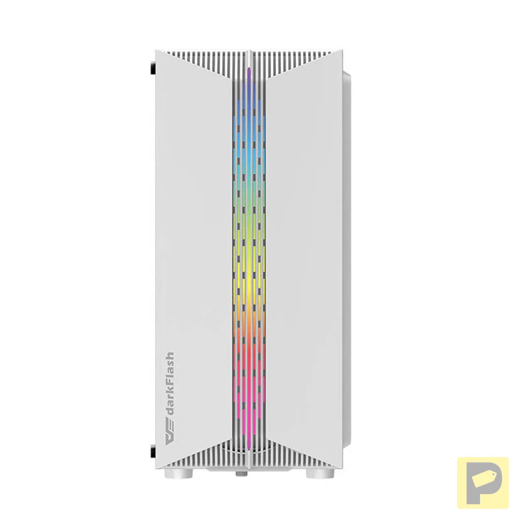 Darkflash DK151 LED computer case (white) + 3 RGB fans