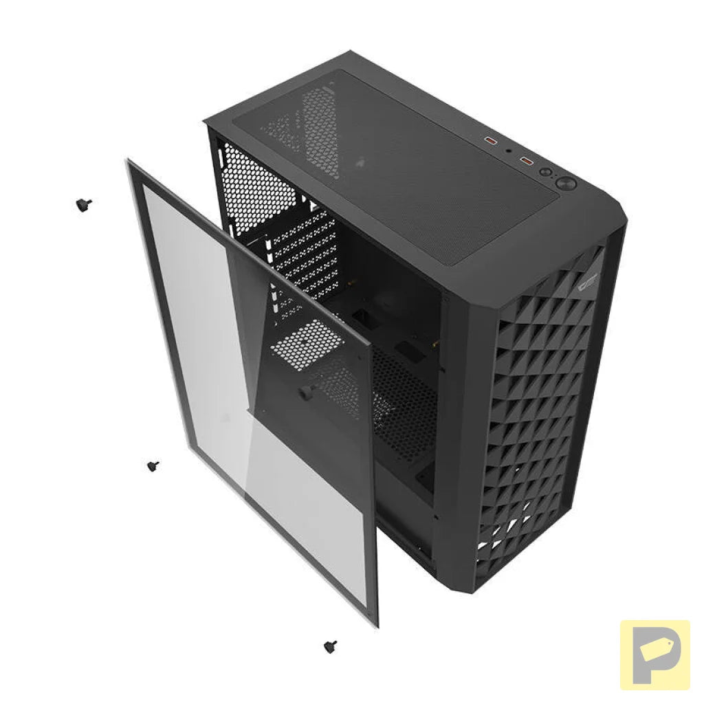 Darkflash DK351 computer case (black) + 4 RGB fans