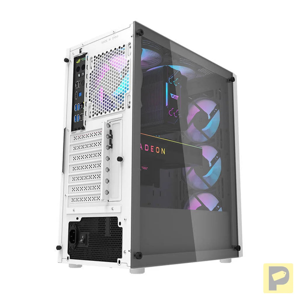 Darkflash DK351 computer case (white) + 4 RGB fans