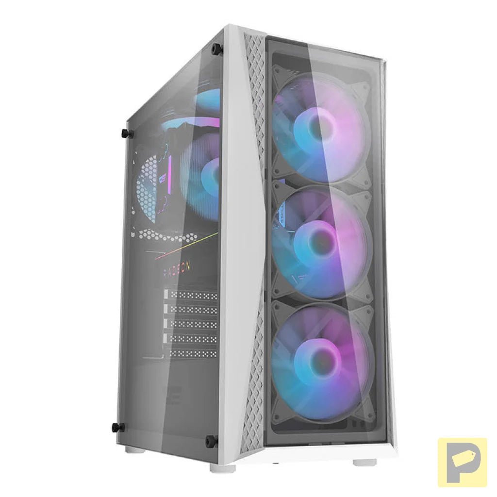 Darkflash DK352 Plus computer case (black and white) + 4 ARGB fans