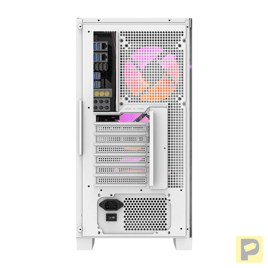 Darkflash DRX70 MESH computer case (white) + 4 RGB fans