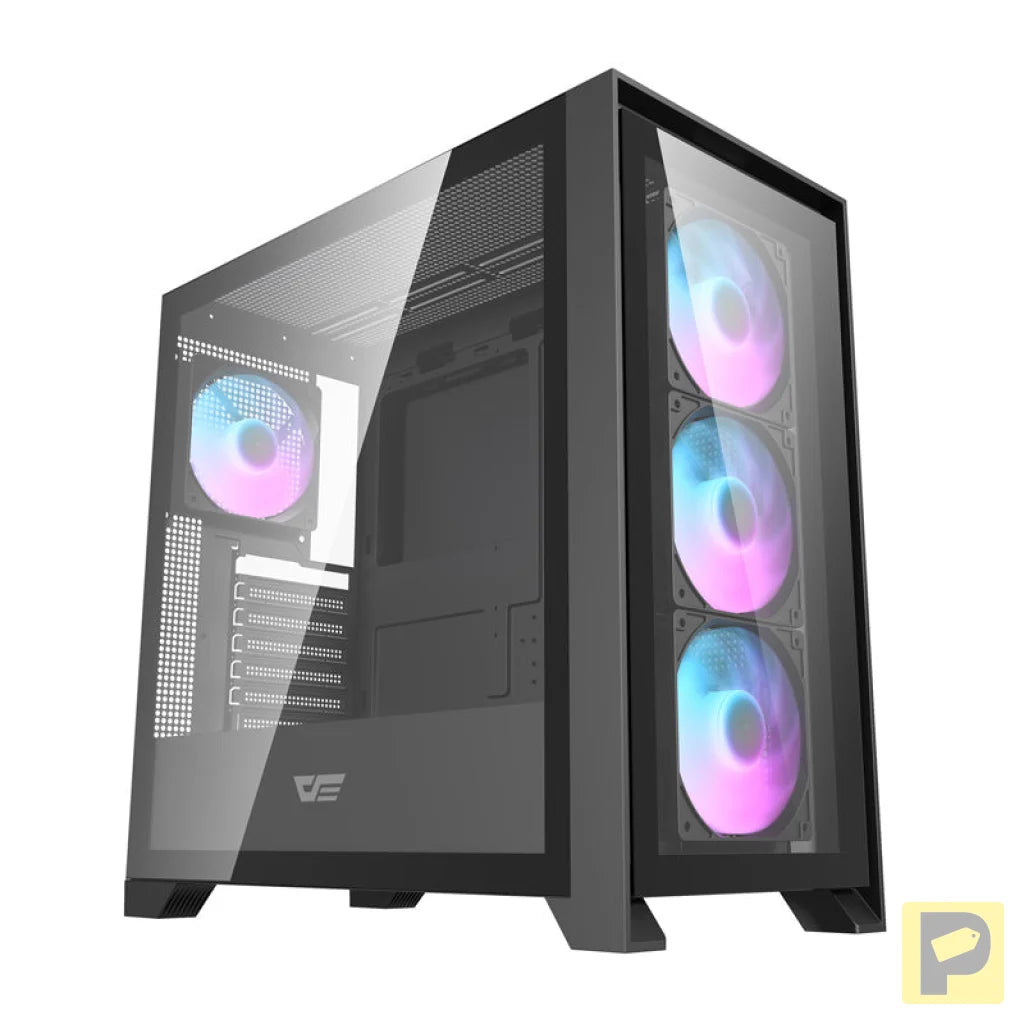 Darkflash DRX90 glass computer case (black)