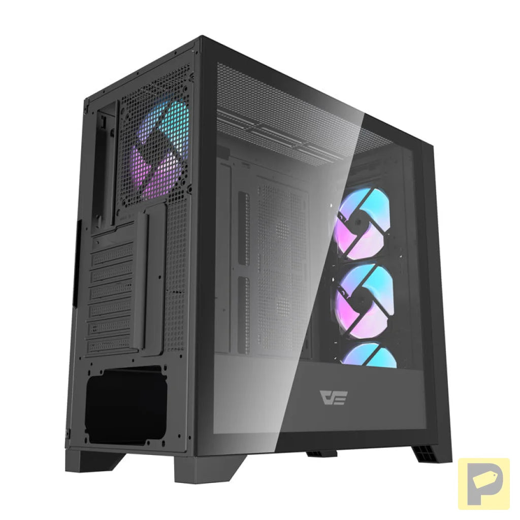 Darkflash DRX90 glass computer case (black)