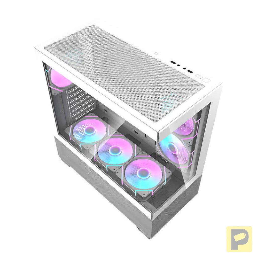 Darkflash DS900 AIR computer case (white) + 6 ARGB fans