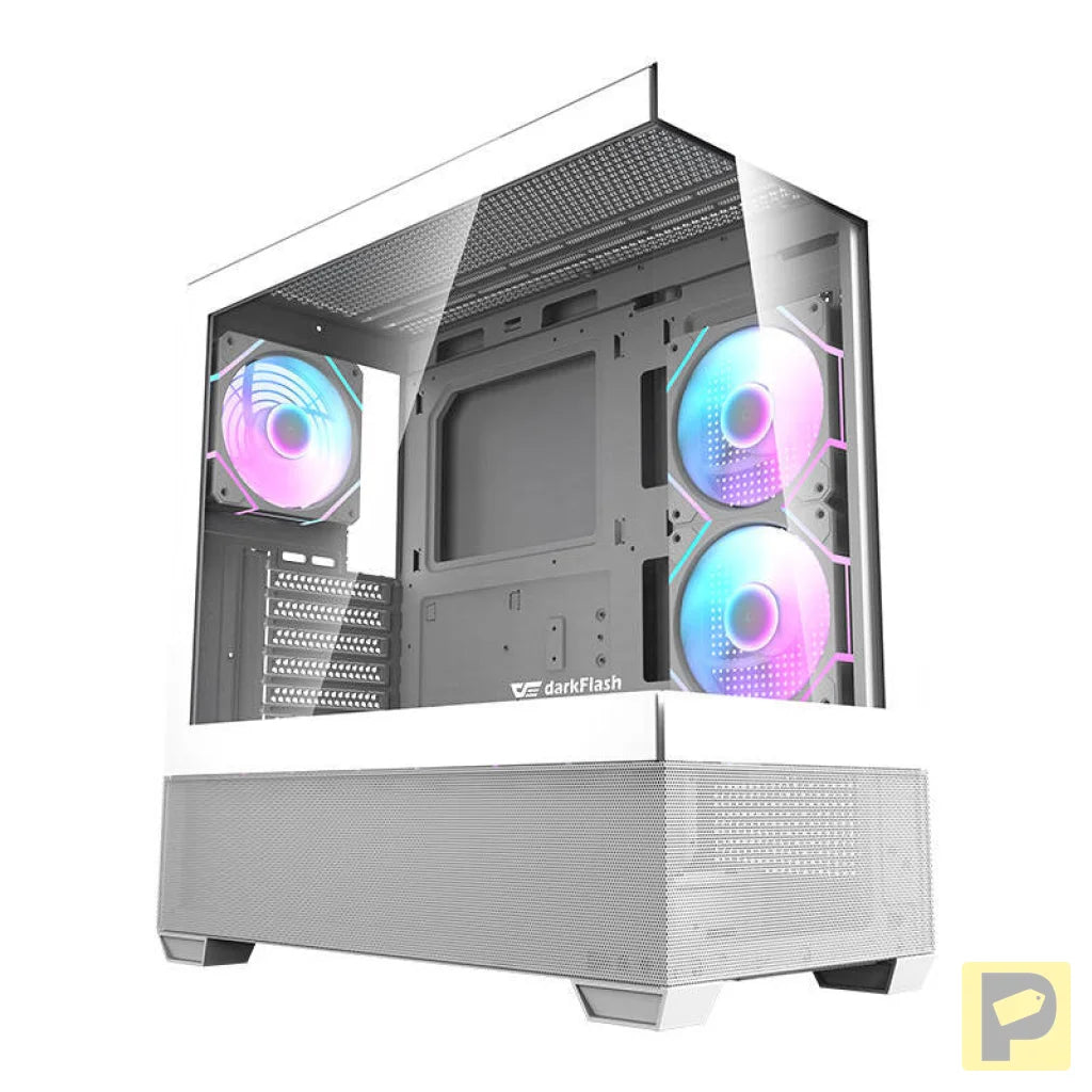 Darkflash DS900 AIR computer case (white) + 6 ARGB fans