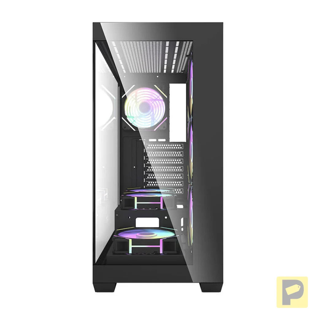 Darkflash DS900 computer case (black) + 7 ARGB fans