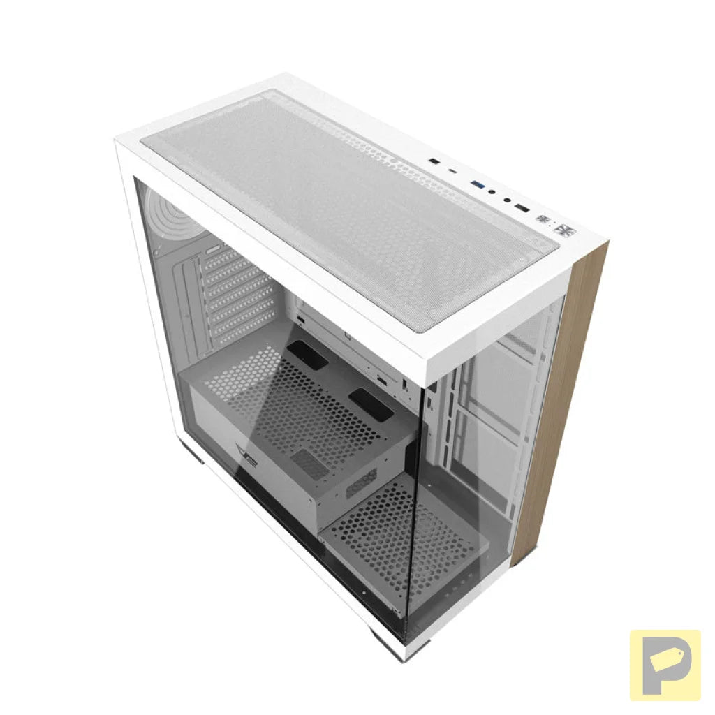 Darkflash DS900W computer case without fans (White)