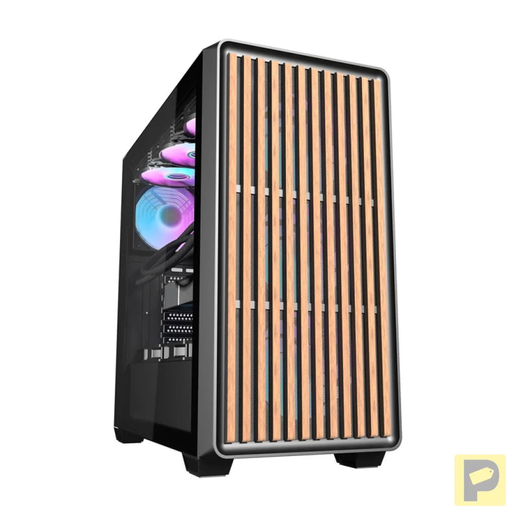 Darkflash DS900WD computer case (black) + 4 fans