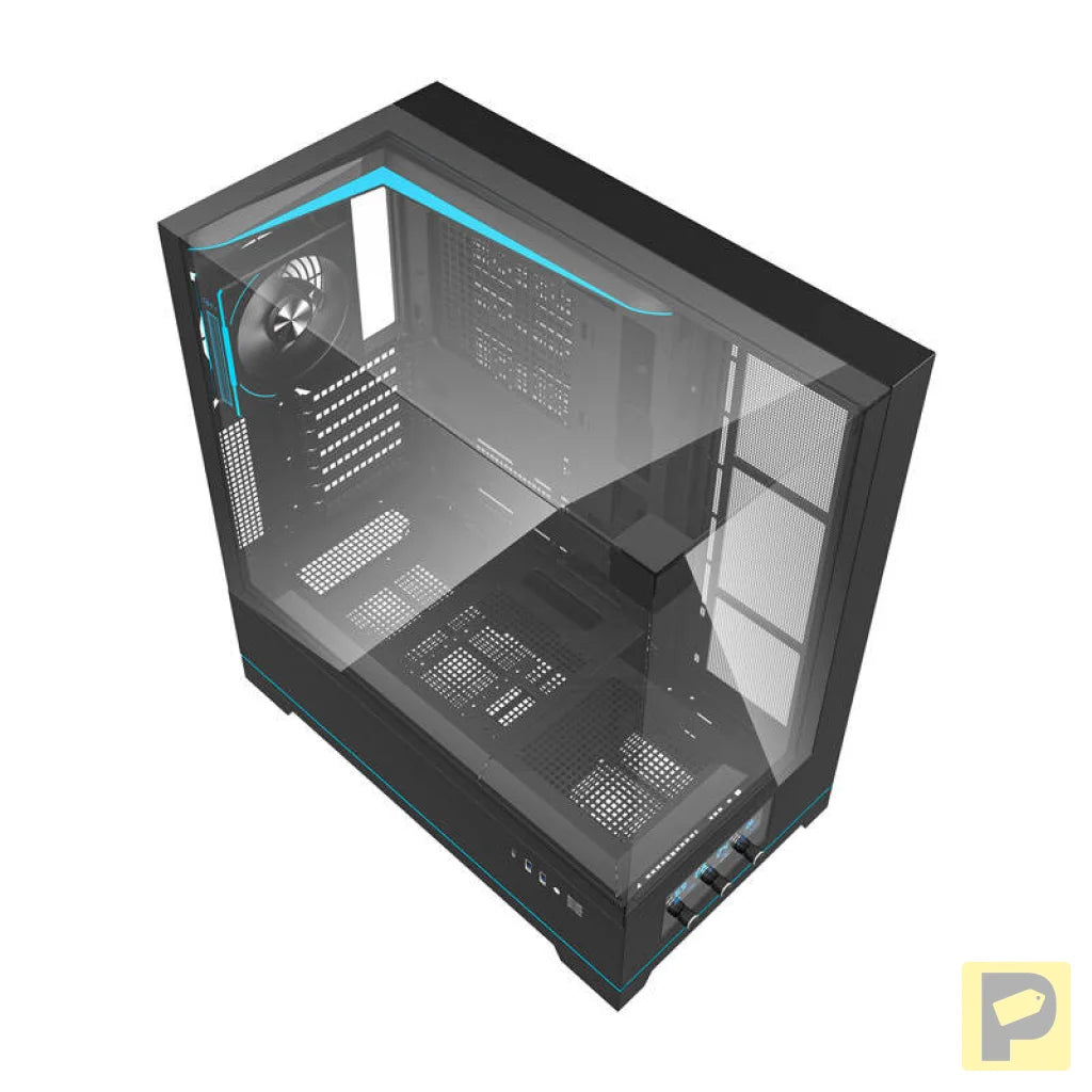 Darkflash DY450 PRO computer case (black) + 1 fan