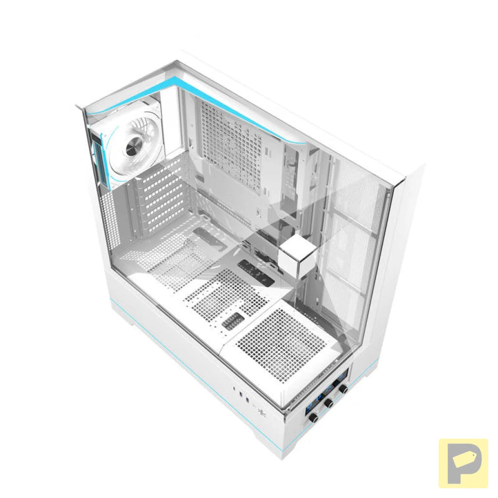 Darkflash DY450 PRO computer case (white) + 1 fan