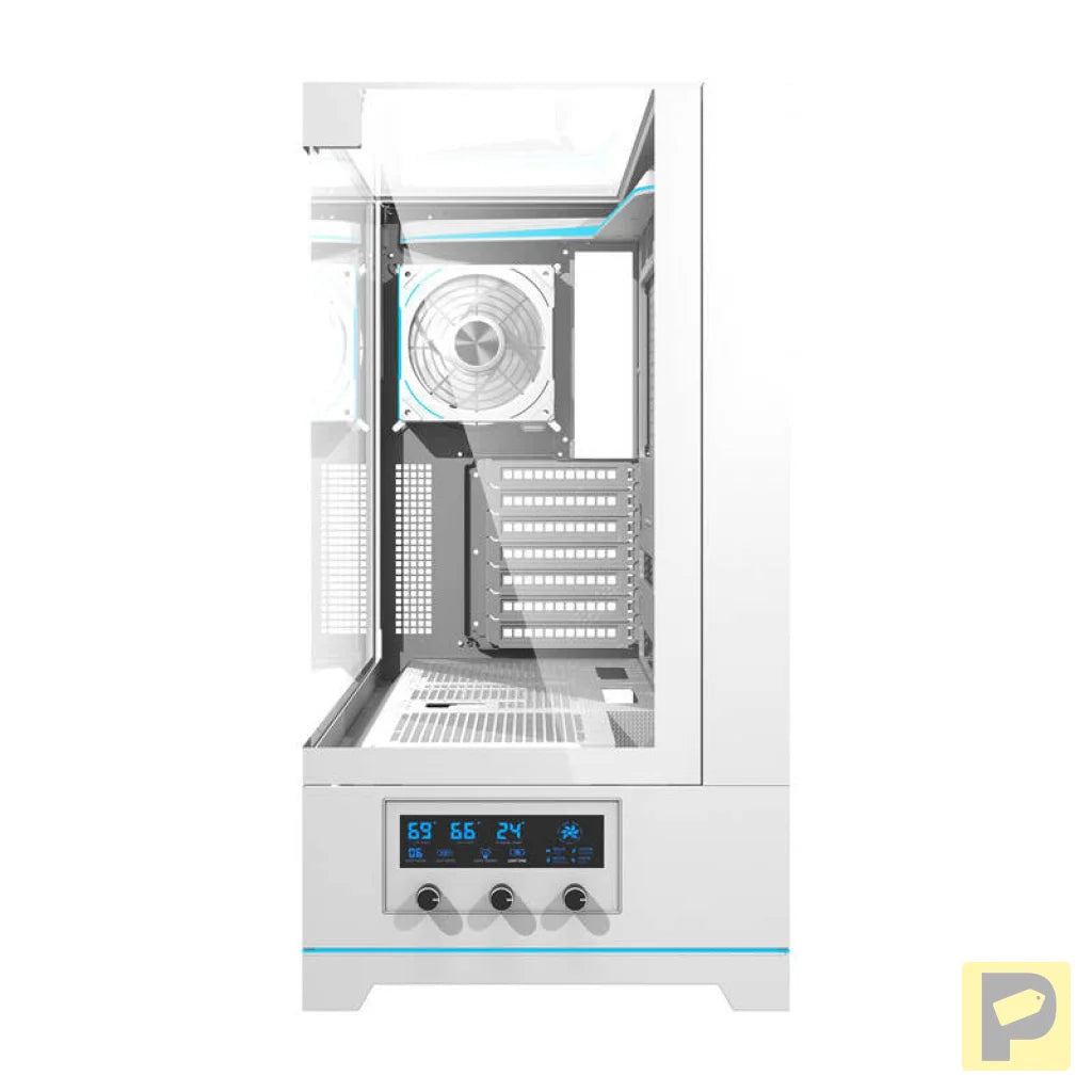 Darkflash DY450 PRO computer case (white) + 1 fan