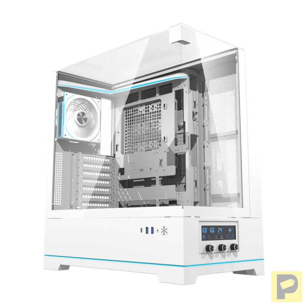 Darkflash DY450 PRO computer case (white) + 1 fan