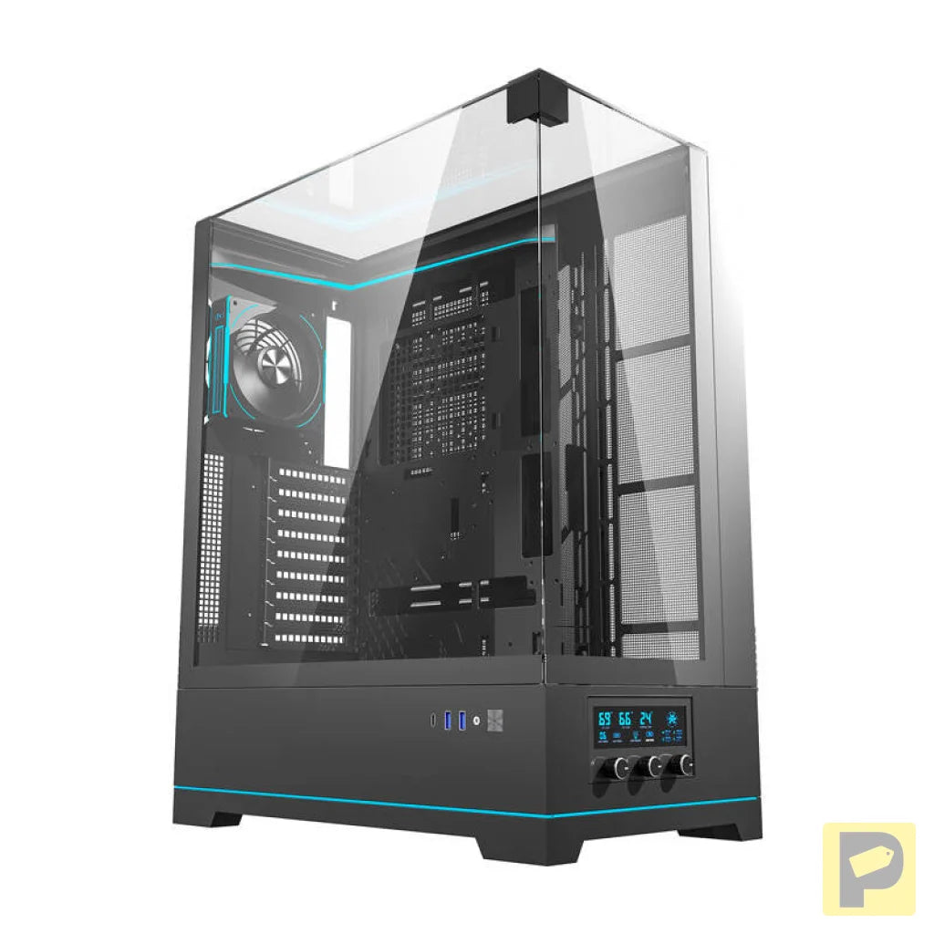 Darkflash DY450L PRO computer case (black) + 1 fan