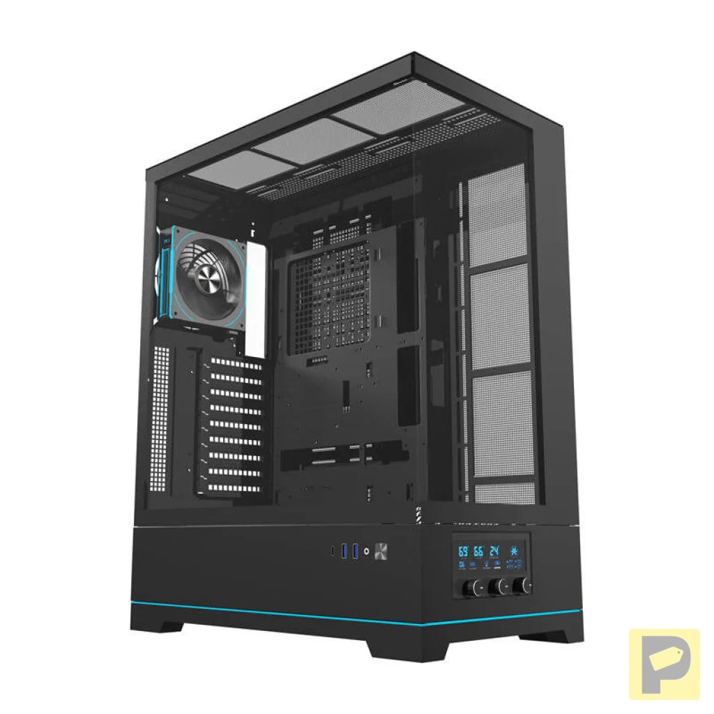 Darkflash DY451L PRO computer case (black) + 1 fan