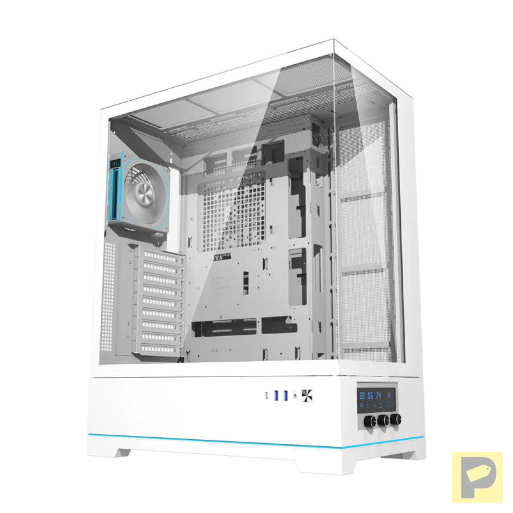 Darkflash DY451L PRO computer case (white) + 1 fan