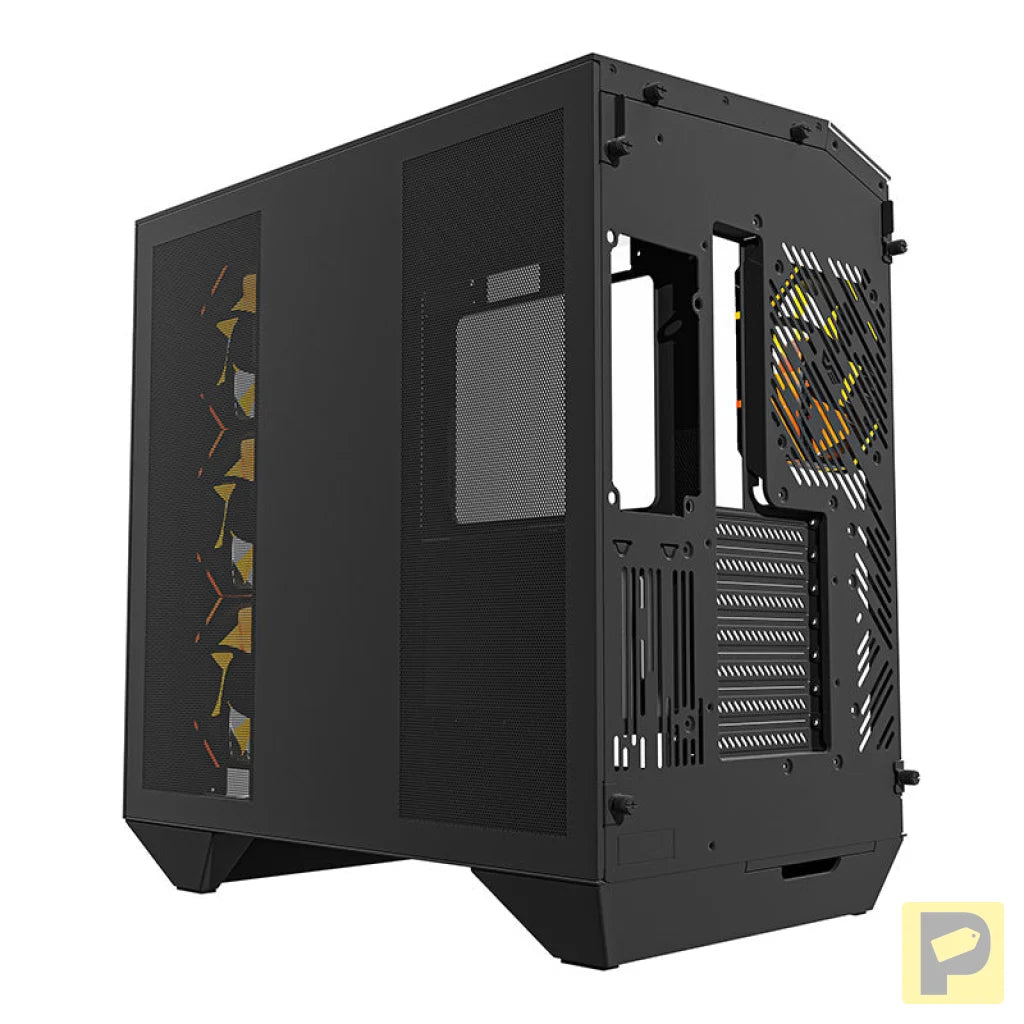 Darkflash DY470 computer case (black) + 4 fans + GPU bracket
