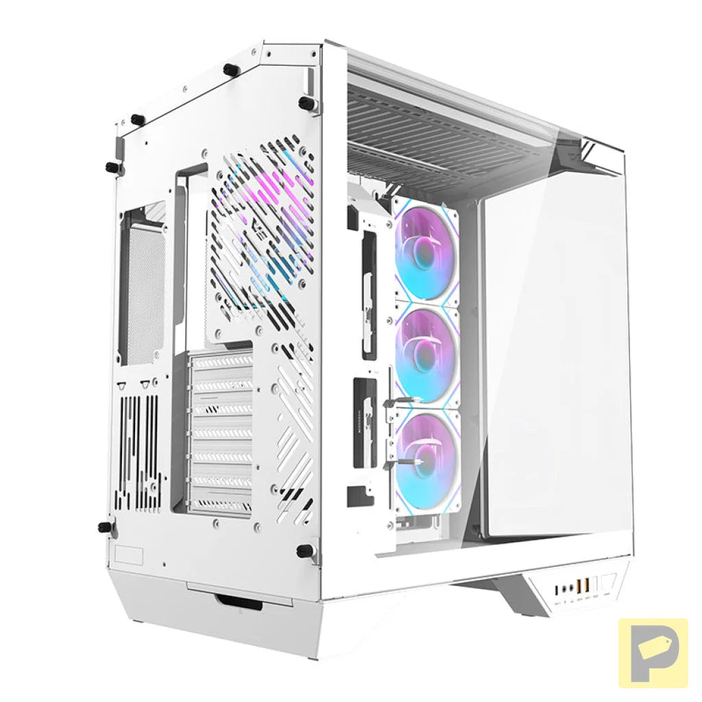 Darkflash DY470 computer case (white) + 4 fans + GPU bracket