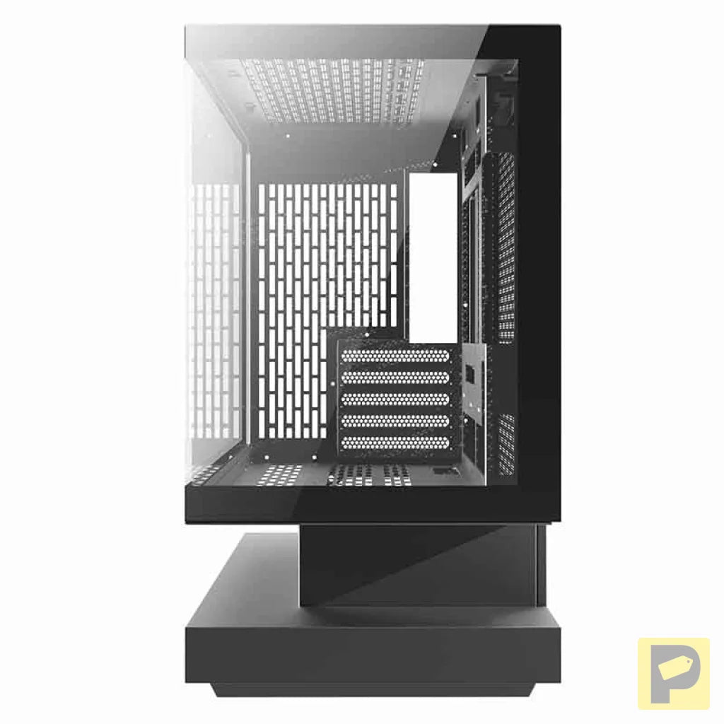 Darkflash F1 computer case (Black) + 6 ARGB fans