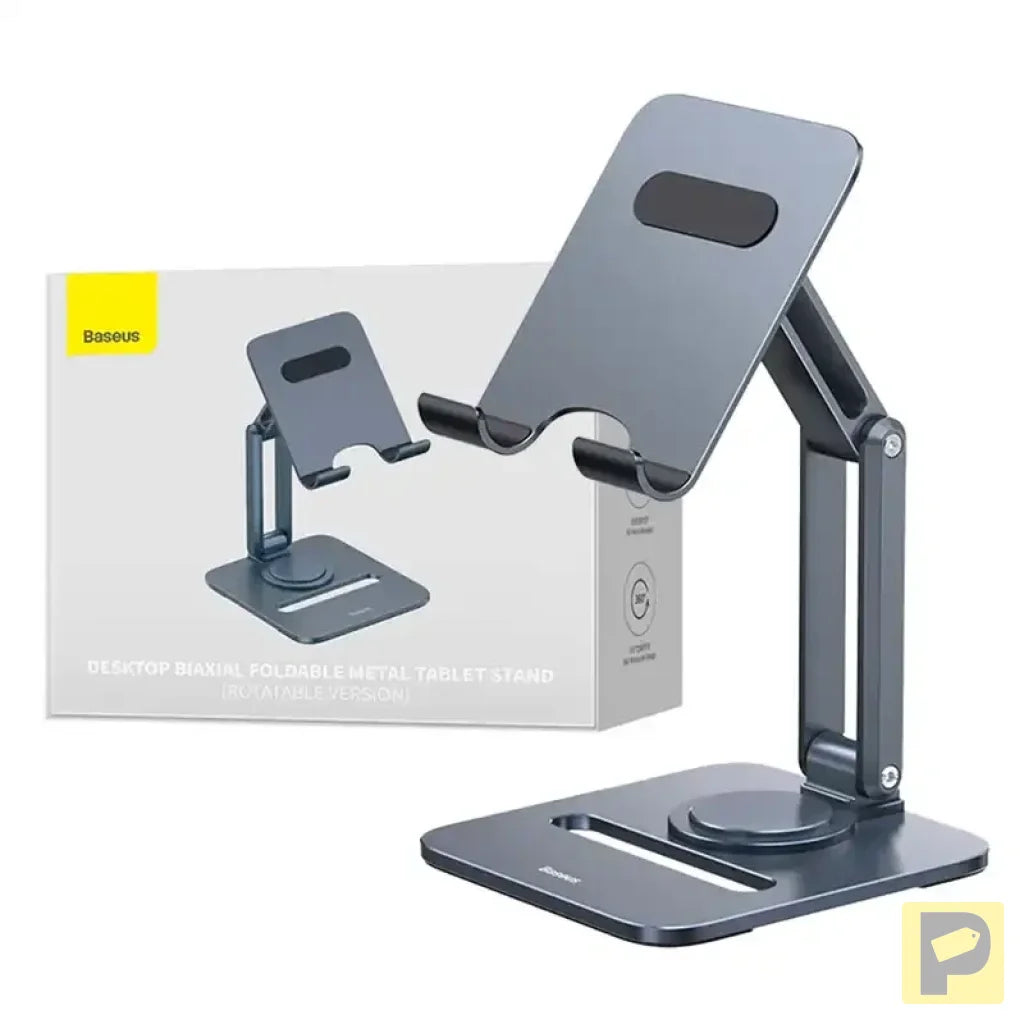 Desktop Biaxial Foldable Metal Stand Baseus (for Tablets) Space Grey
