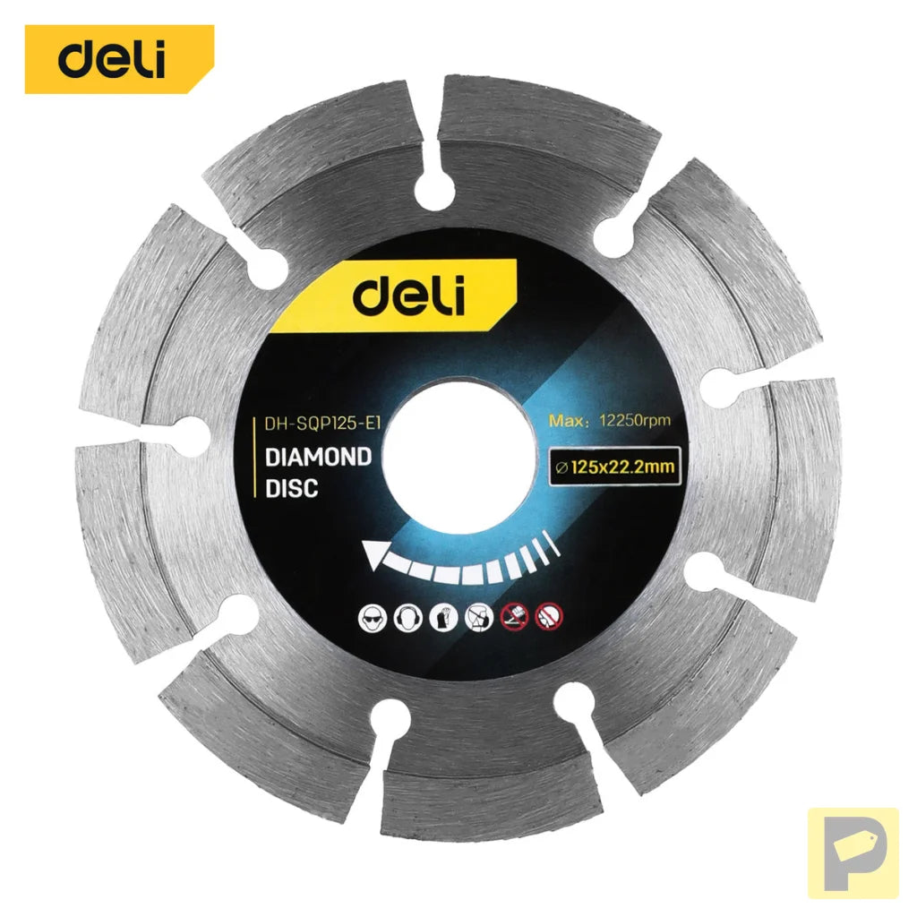 Diamond disc Deli Tools EDH-SQP125-E1