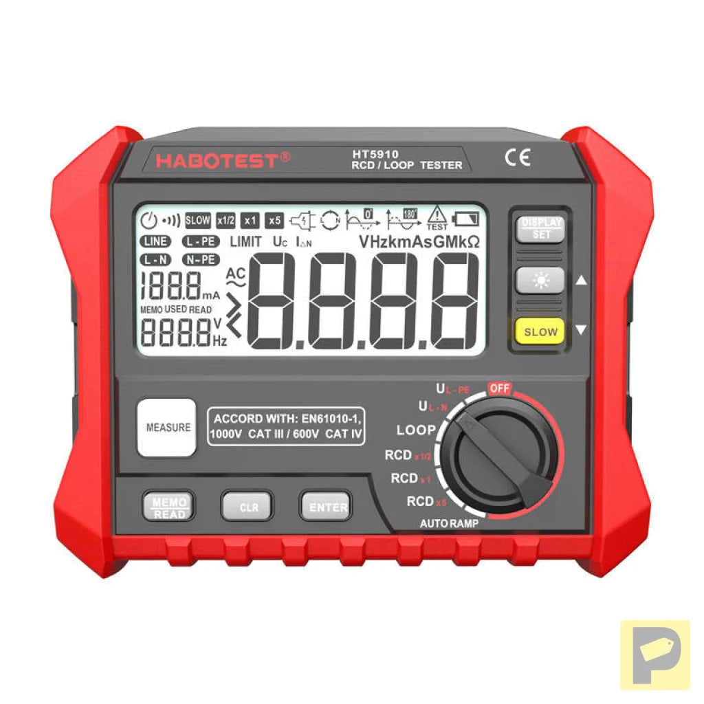 Digital RCD / Loop Resistance Tester Habotest HT5910