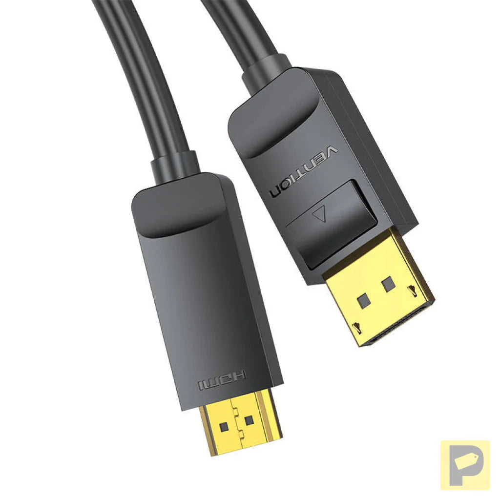 DisplayPort 1.2 to HDMI 1.4 Cable Vention HAGBH 2m, 4K 30Hz (Black)