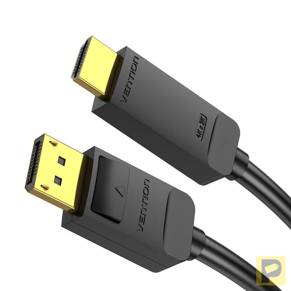 DisplayPort 1.2 to HDMI 1.4 Cable Vention HAGBH 2m, 4K 30Hz (Black)