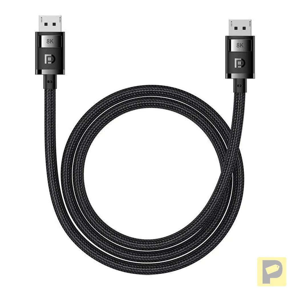 DP 8K to DP 8K cable Baseus High Definition 1.5 m (black)