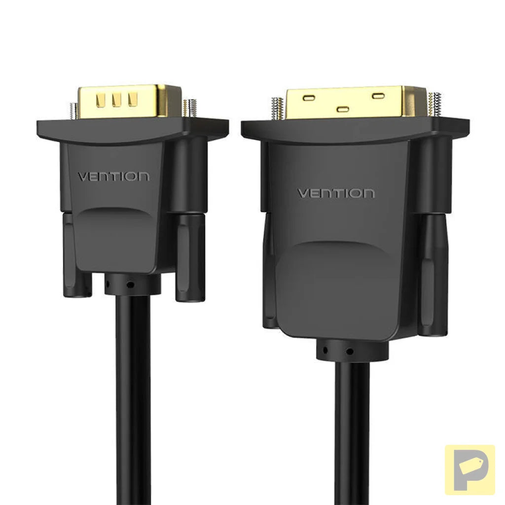 DVI (24+1) to VGA Cable Vention EABBG 1,5m, 1080P 60Hz (black)