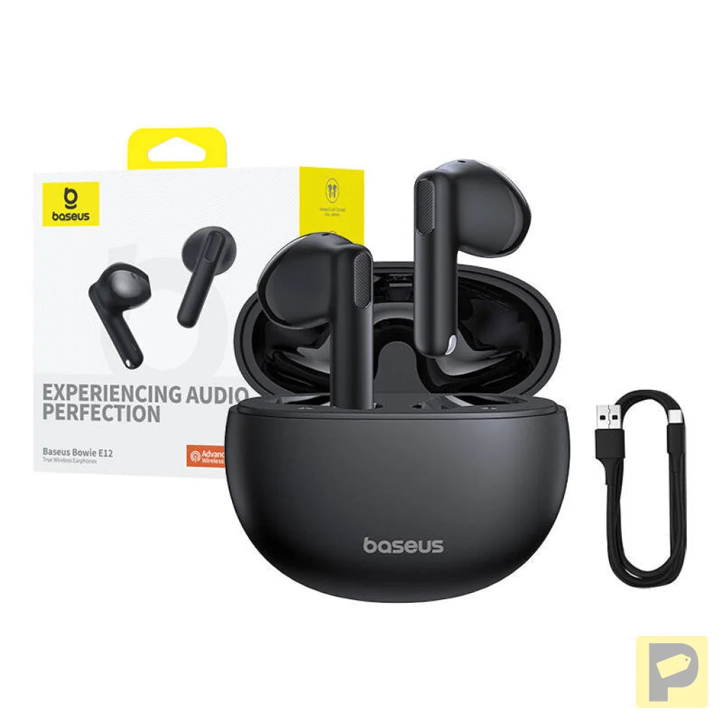 Earphones TWS Baseus Bowie E12 (black)