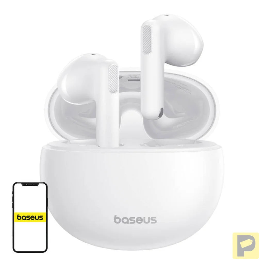 Earphones TWS Baseus Bowie E12 (white)