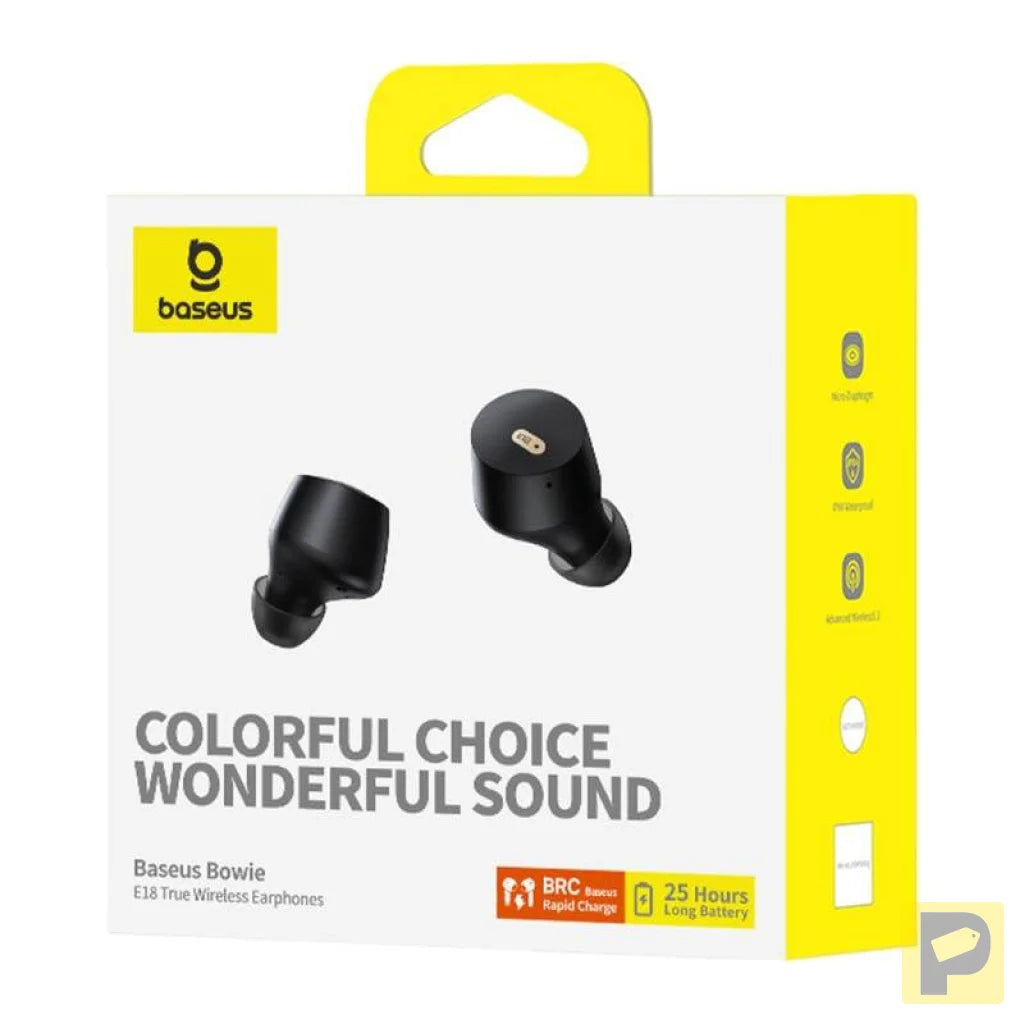 Earphones TWS Baseus Bowie E18 (black)