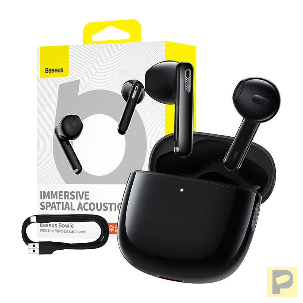 Earphones TWS Baseus Bowie WX5 (black)