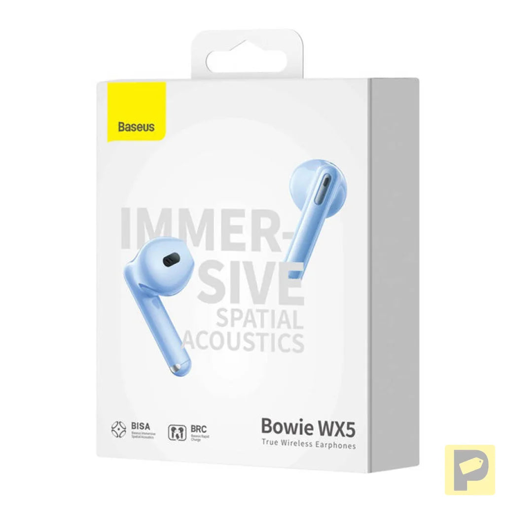 Earphones TWS Baseus Bowie WX5 (blue)