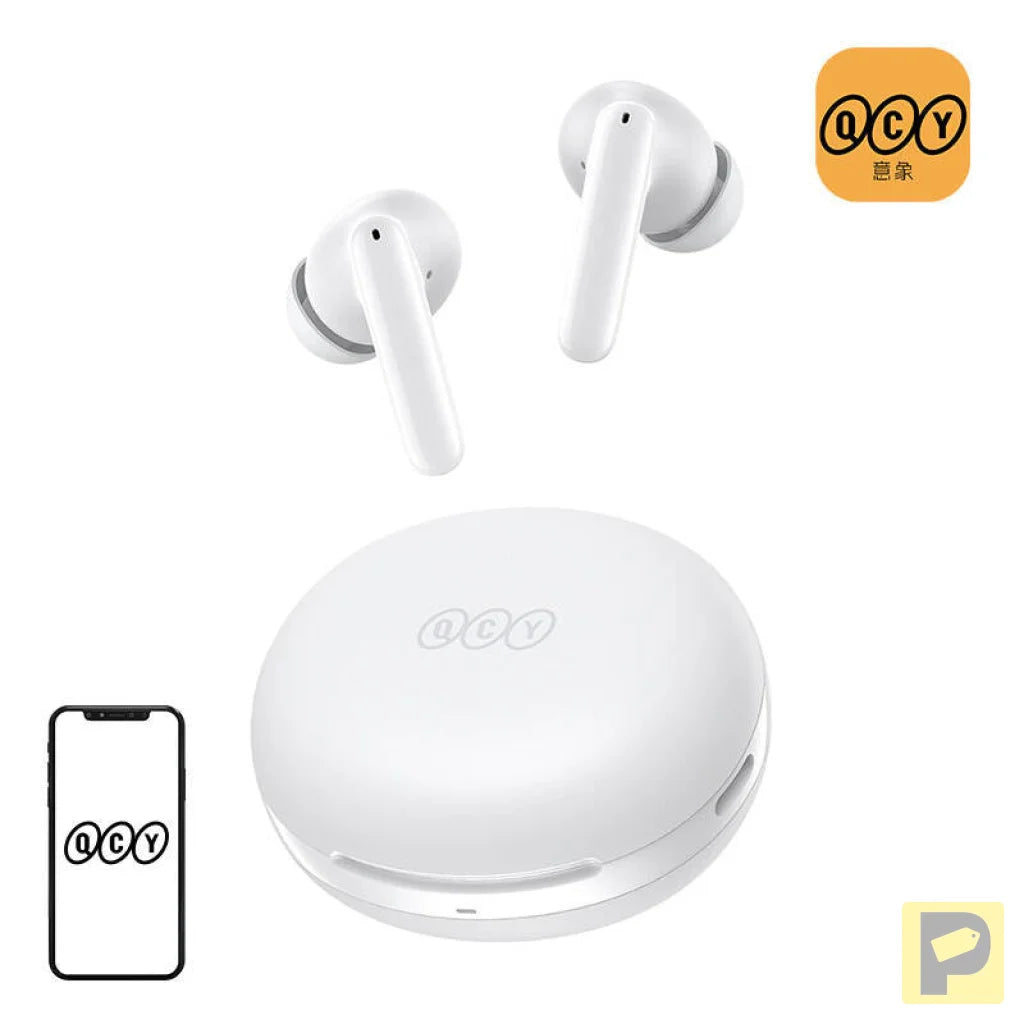 Earphones TWS QCY T13 ANC2, ANC (white)