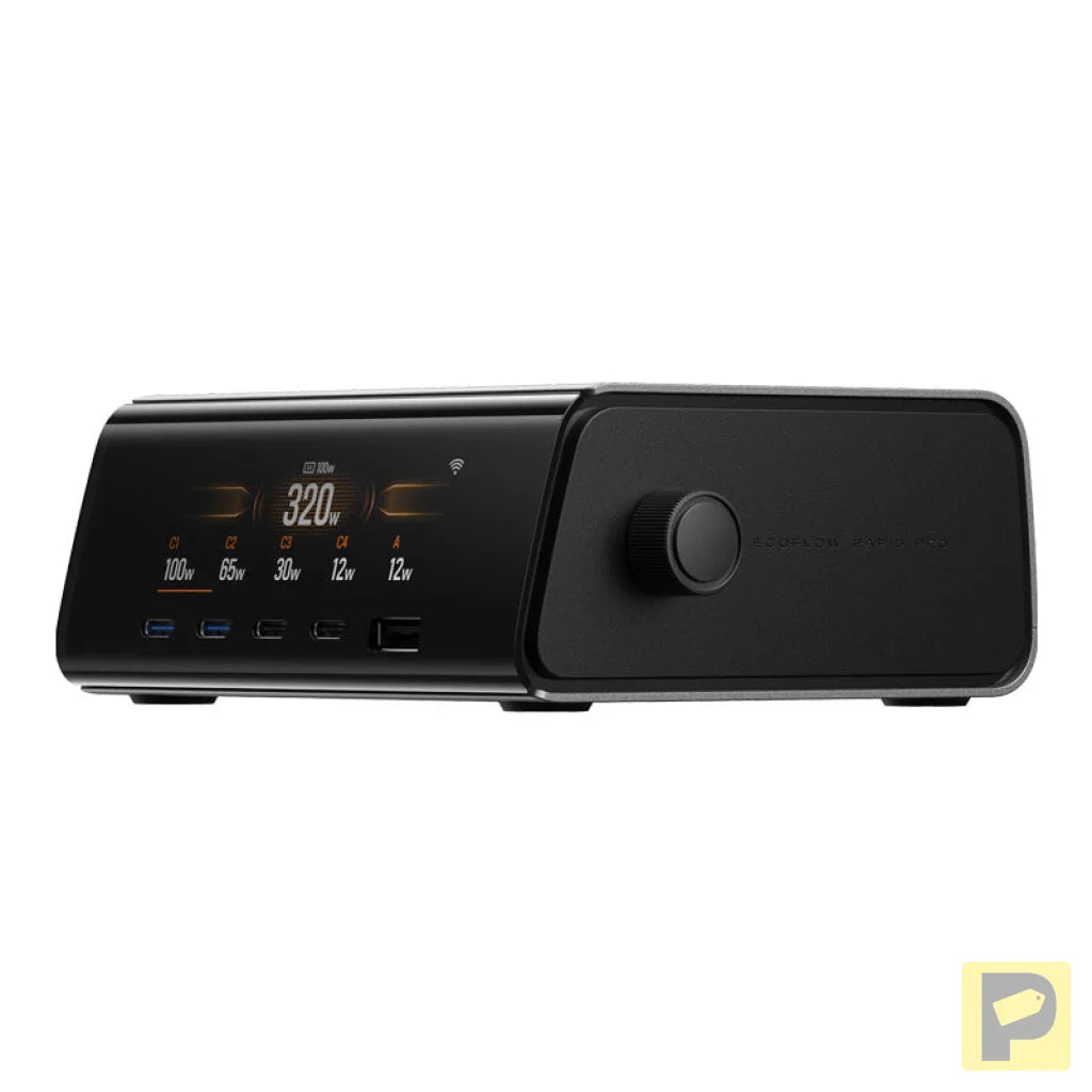 EcoFlow RAPID Pro 320W docking station, 4xUSB-C, 1xUSB-A, GaN