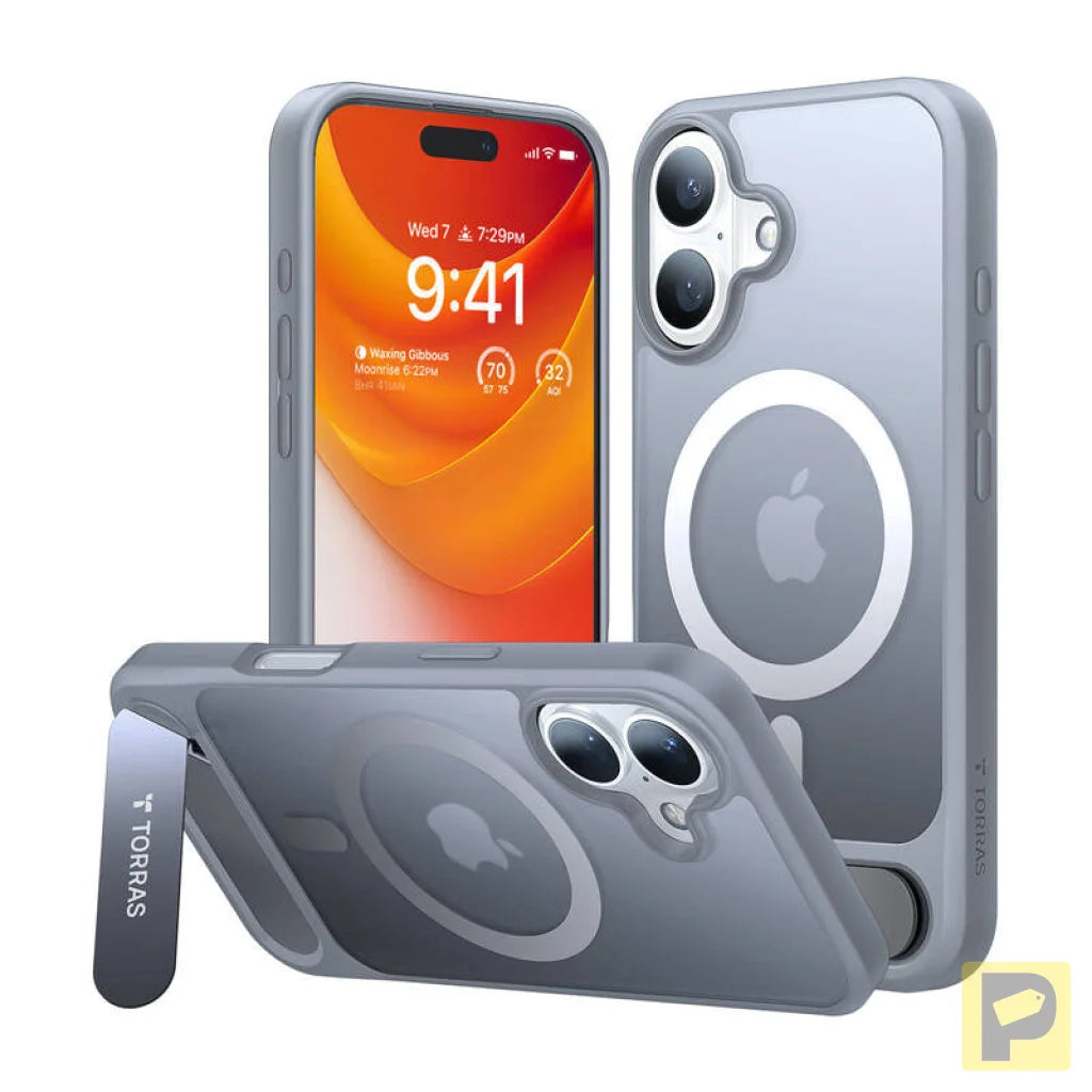 Etui Torras Pstand Series do iPhone 16 Plus (Titanium gray)
