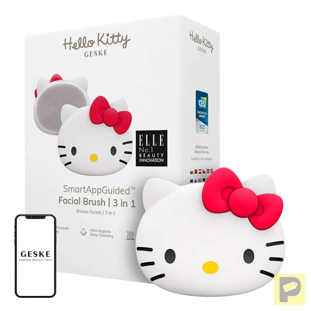 Facial Cleaning Brush 3in1 Geske with APP (Hello Kitty starlight)