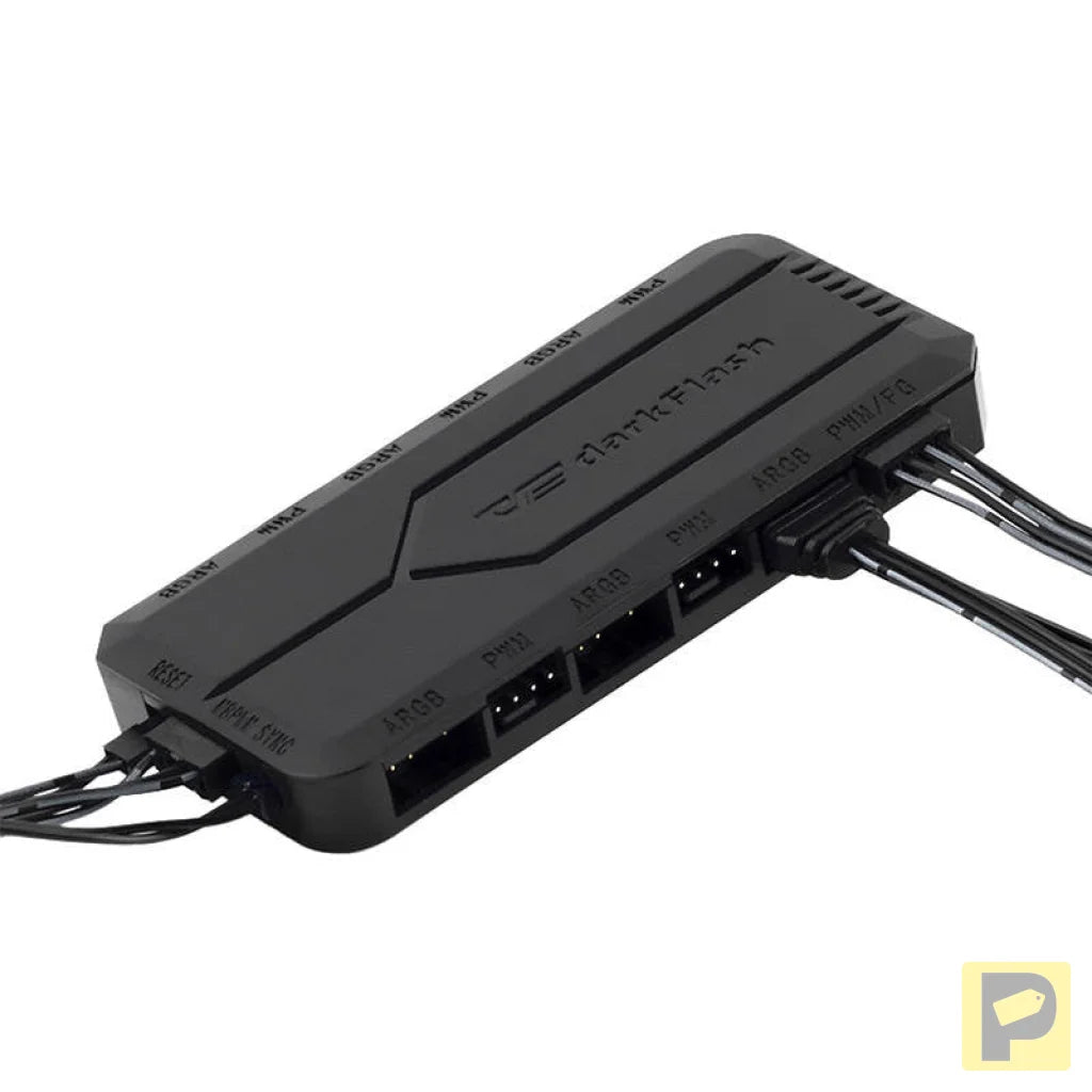 Fan control box for computer Darkflash RC2 RGB PWM + remote controller (black)