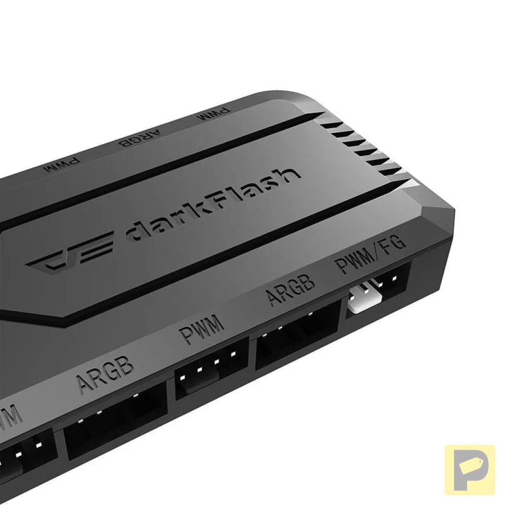 Fan control box for computer Darkflash RC2 RGB PWM + remote controller (black)