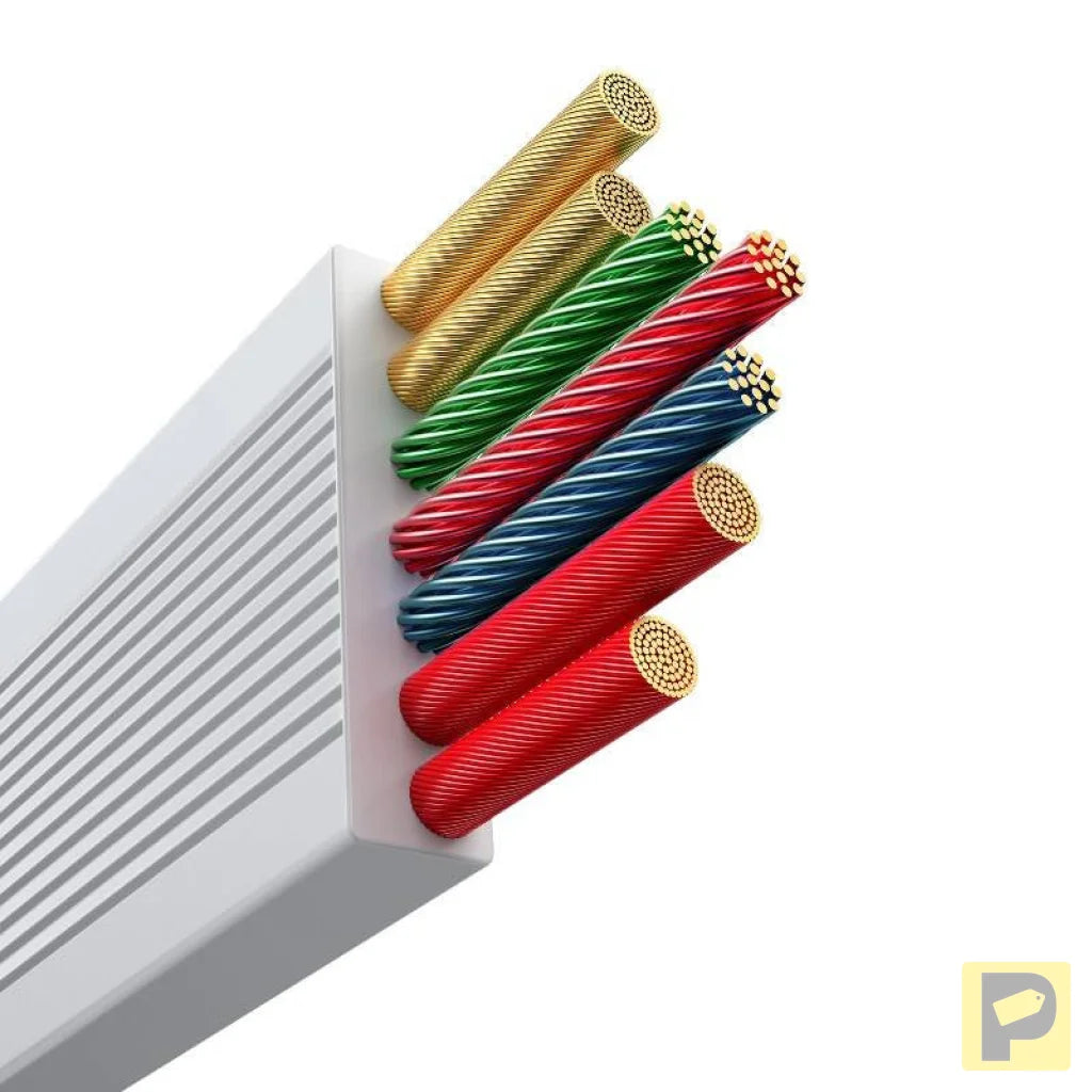 Fast Charging Cable 3in1 Baseus Free2Draw USB-C to USB-C/Lightning/Micro 100W, 1,1m (white)