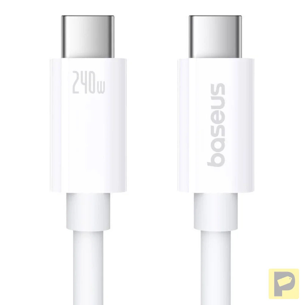 fast Charging Cable Baseus Superior 2 USB-C to USB-C 240W, 1,8m (white)