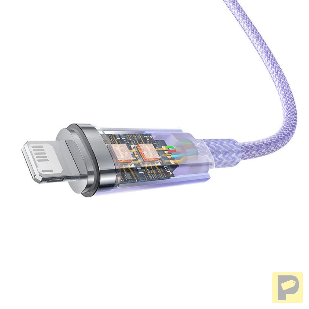 Fast Charging cable Baseus USB-A to Lightning Explorer Series 1m 2.4A (purple)
