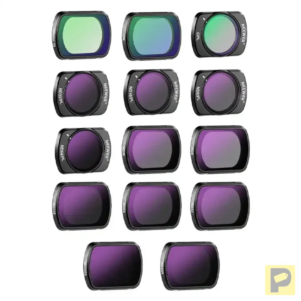 Filter kit for DJI Osmo Pocket 3 Neewer FL-P10 (ND8~1000,LPR,MIST1/4 ,CPL,ND8/PL~ND64/PL